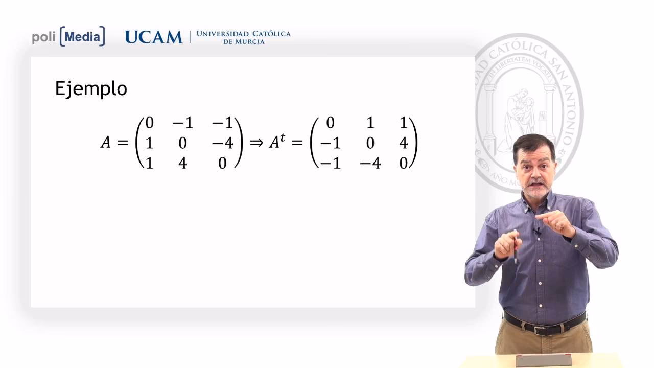¿Cómo se calcula la matriz identidad?