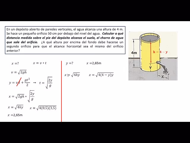 ¿Cómo se calcula el caudal por un orificio?