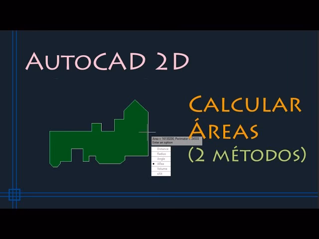 ¿Cómo sacar la superficie en AutoCAD?