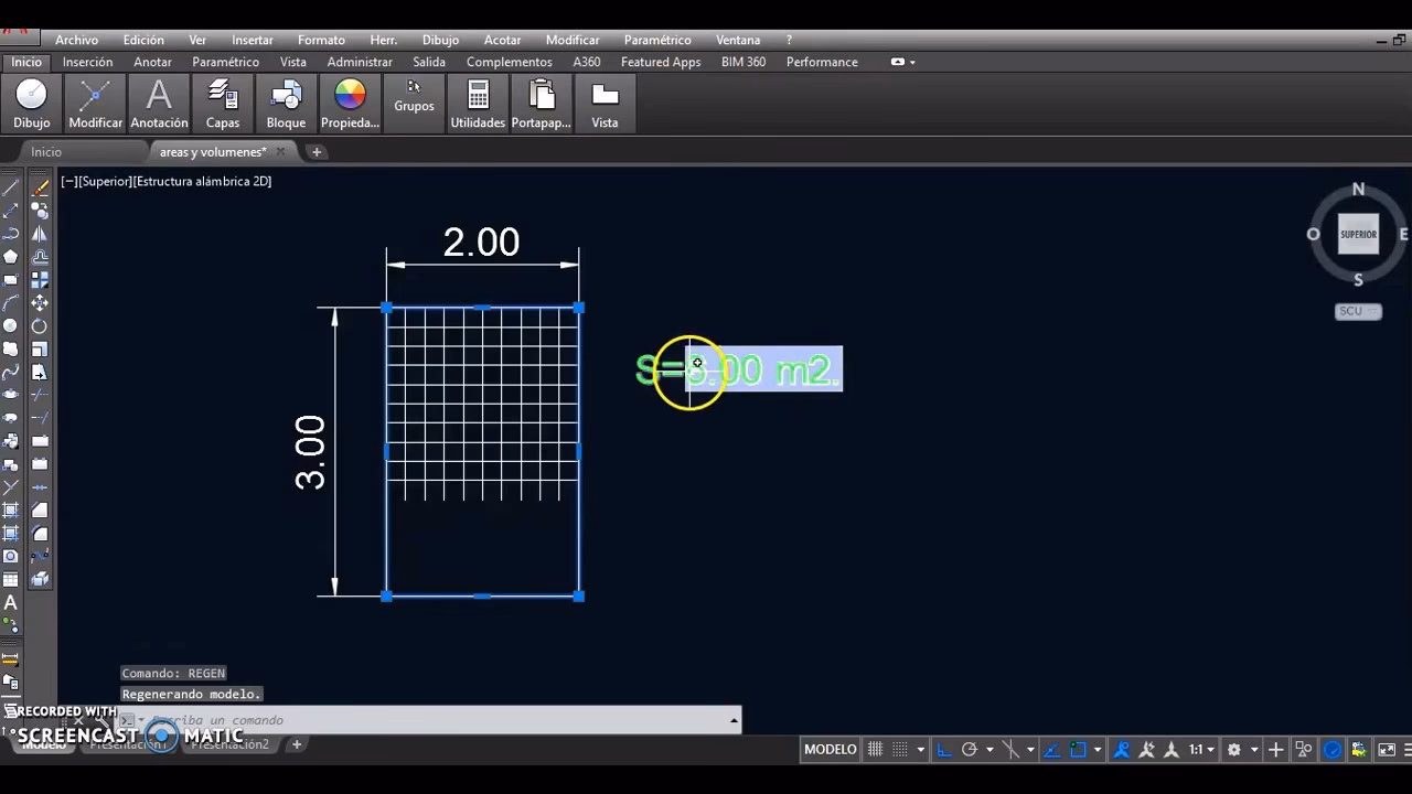 ¿Cómo calcular el área construida en AutoCAD?