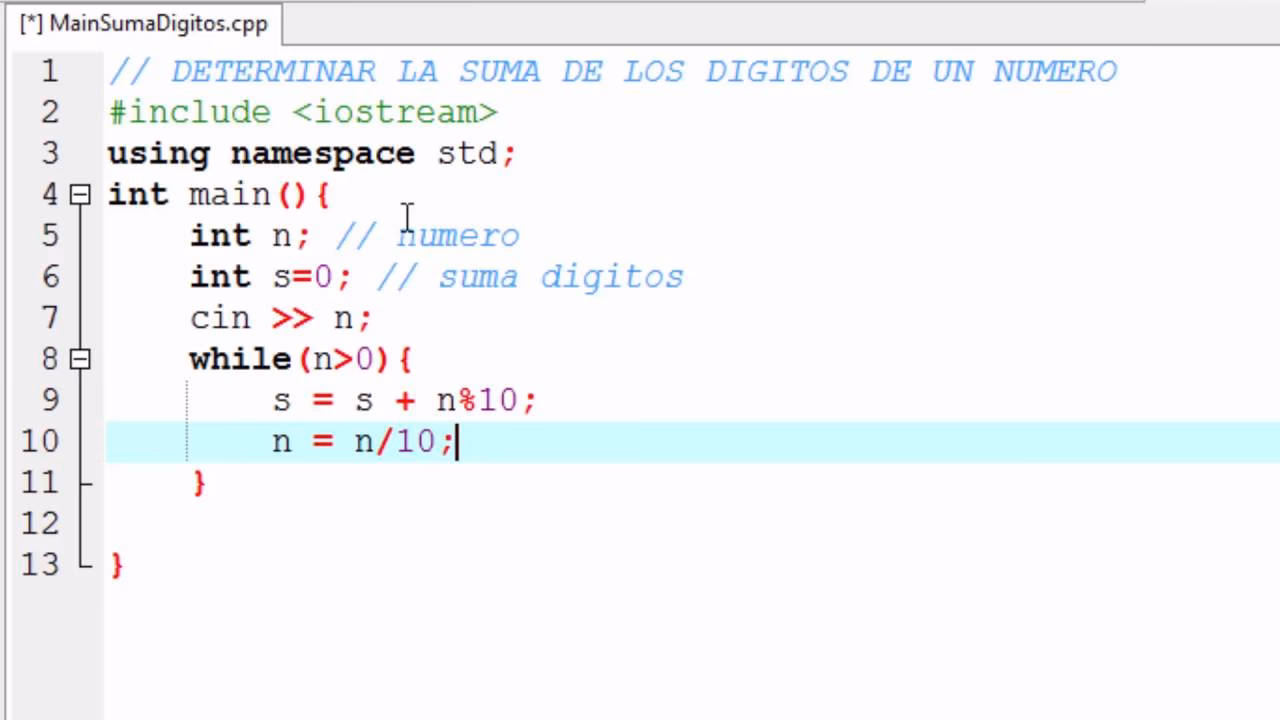 ¿Cómo calcular la suma en C++?