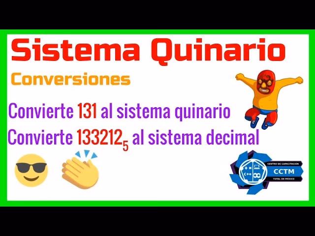 ¿Cómo se calculan los números quinarios?