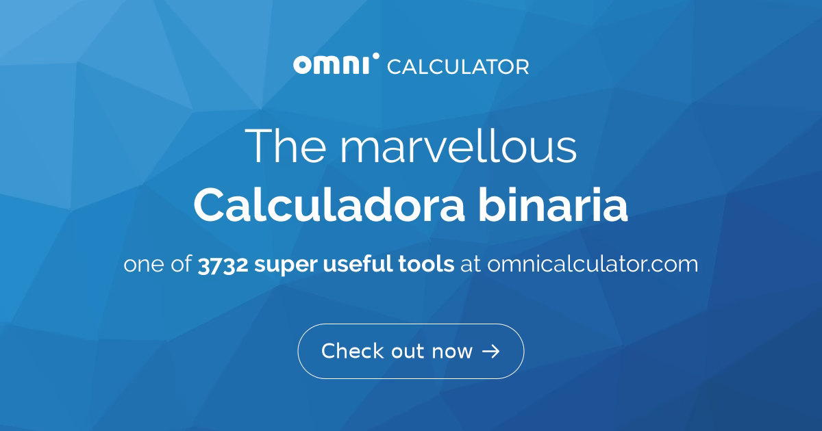 ¿Qué es una calculadora binaria?