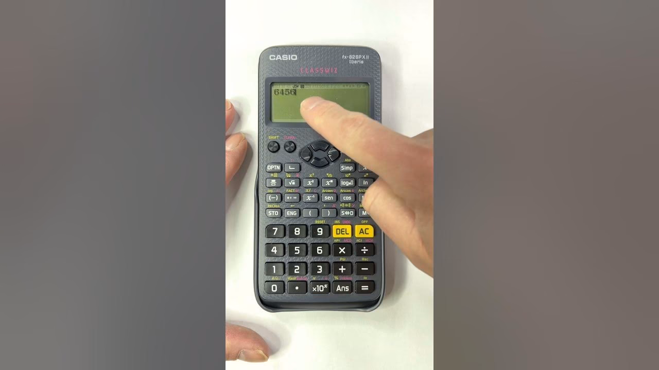¿Cuál es la tecla para borrar en la calculadora?