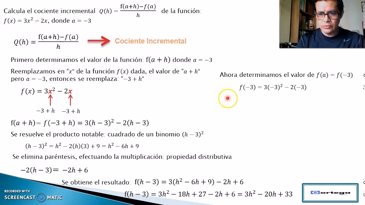 ¿Cómo calcular el cociente incremental?