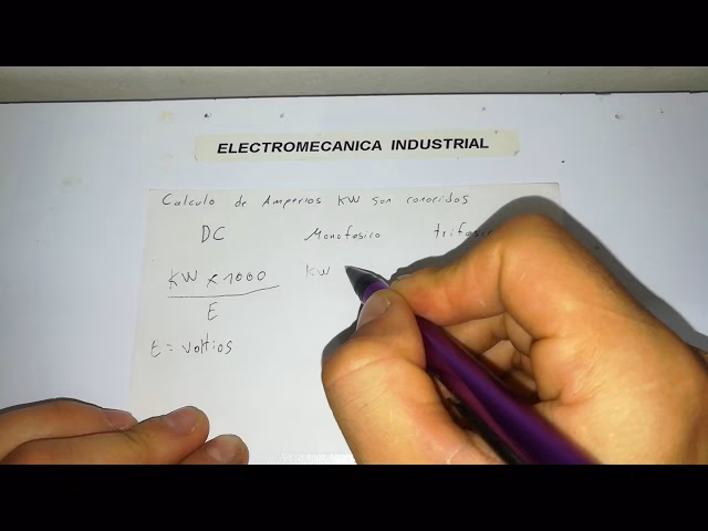 ¿Cuántos amp es 1 kW?