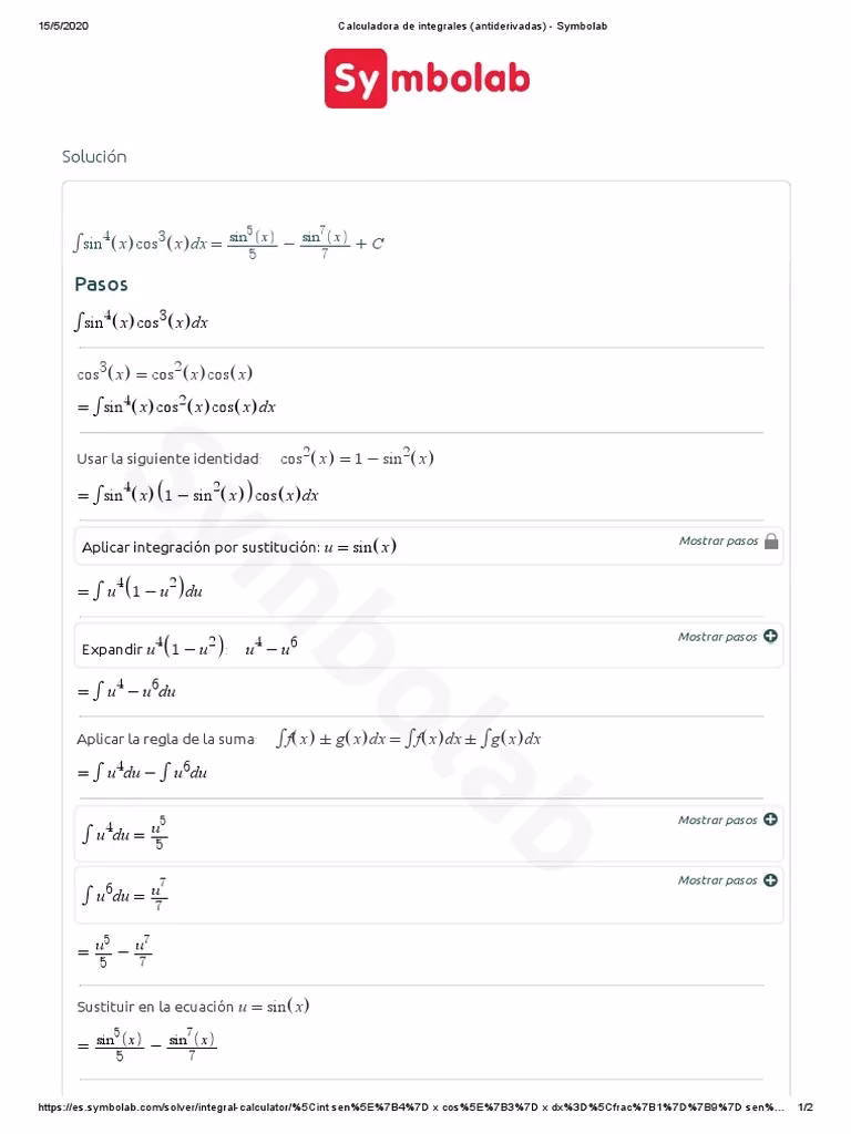 ¿Cómo calcular antiderivadas?