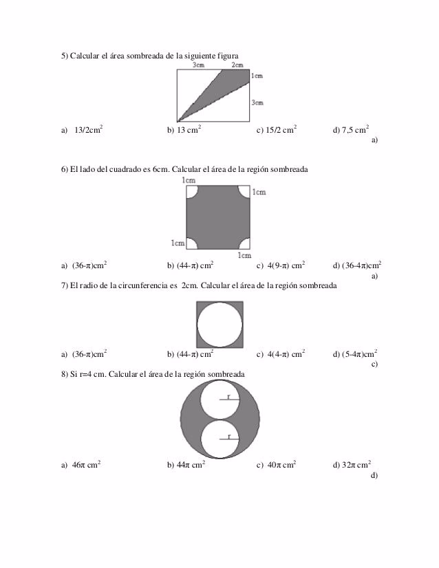 ¿Cuánto mide el área de la región sombreada?
