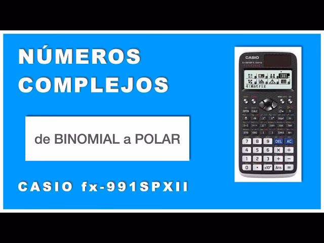 ¿Cómo pasar de complejo a polar calculadora?
