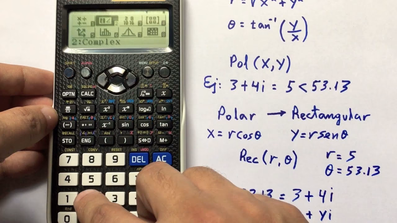 ¿Cómo convertir números complejos a forma polar TI-84?
