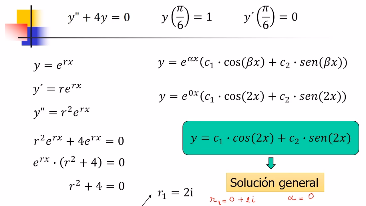 ¿Cuando una ecuación es de segundo orden?