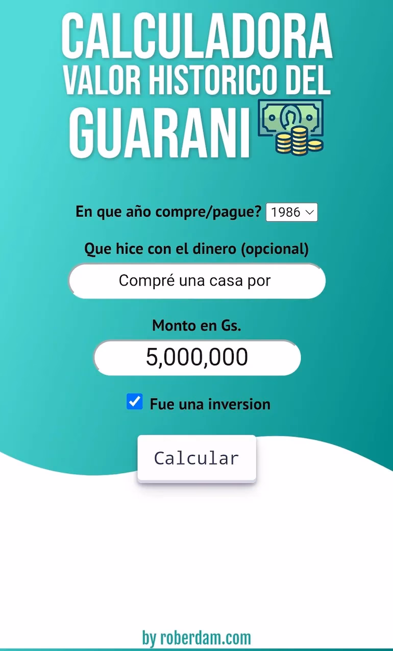 ¿Cuánto vale $1 dólar en Paraguay?
