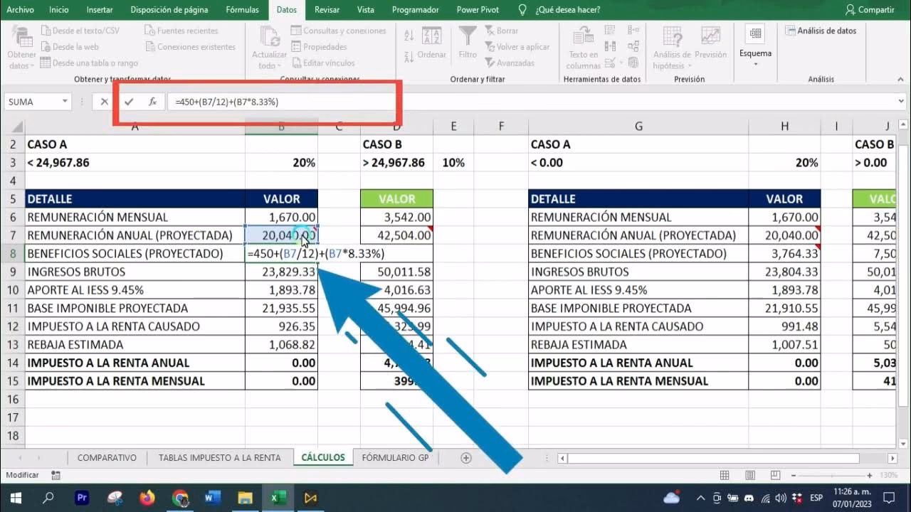 ¿Cómo se calcula el pago de impuesto a la renta?