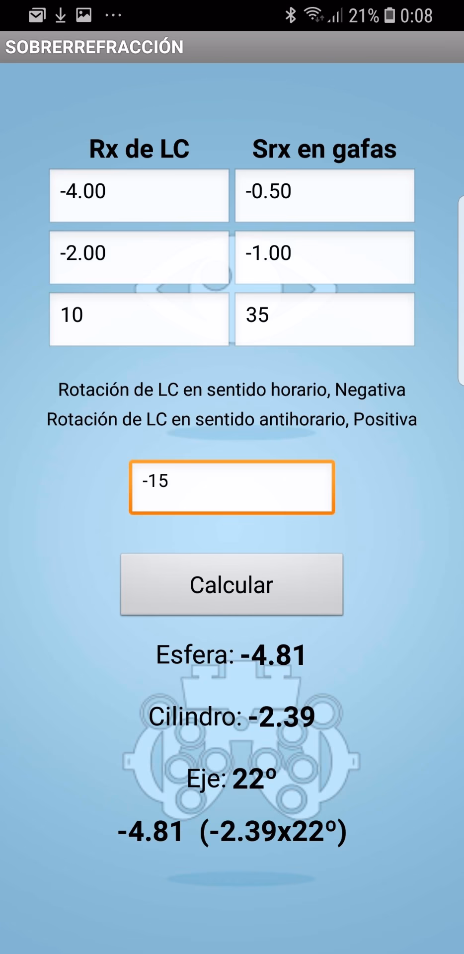 ¿Cómo saber la fórmula de los lentes de contacto?