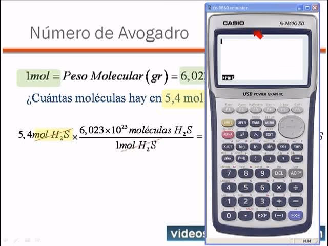 ¿Cómo calcular los moles de una molécula?