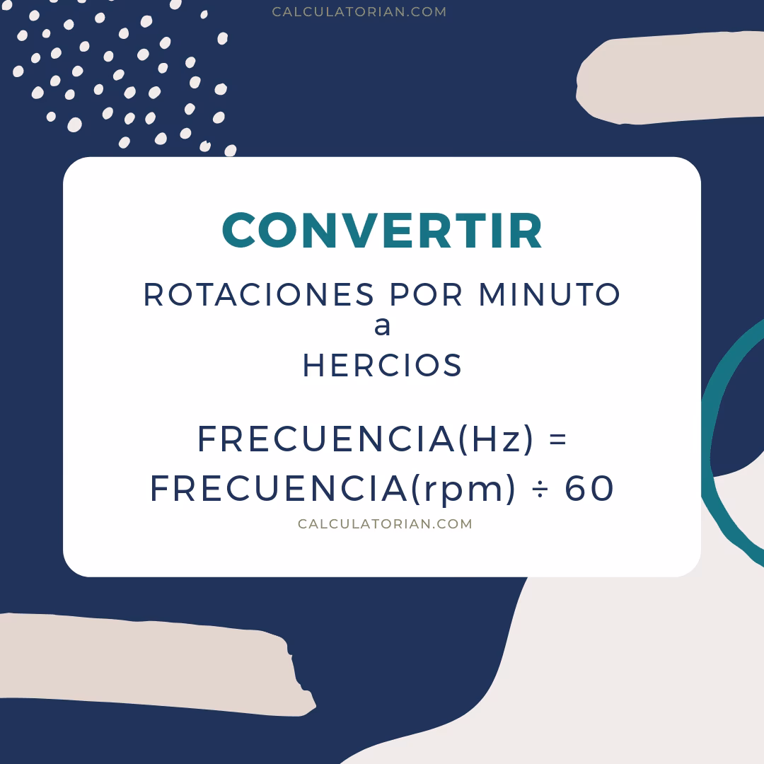 ¿Cuántos Hz es 1 RPM?