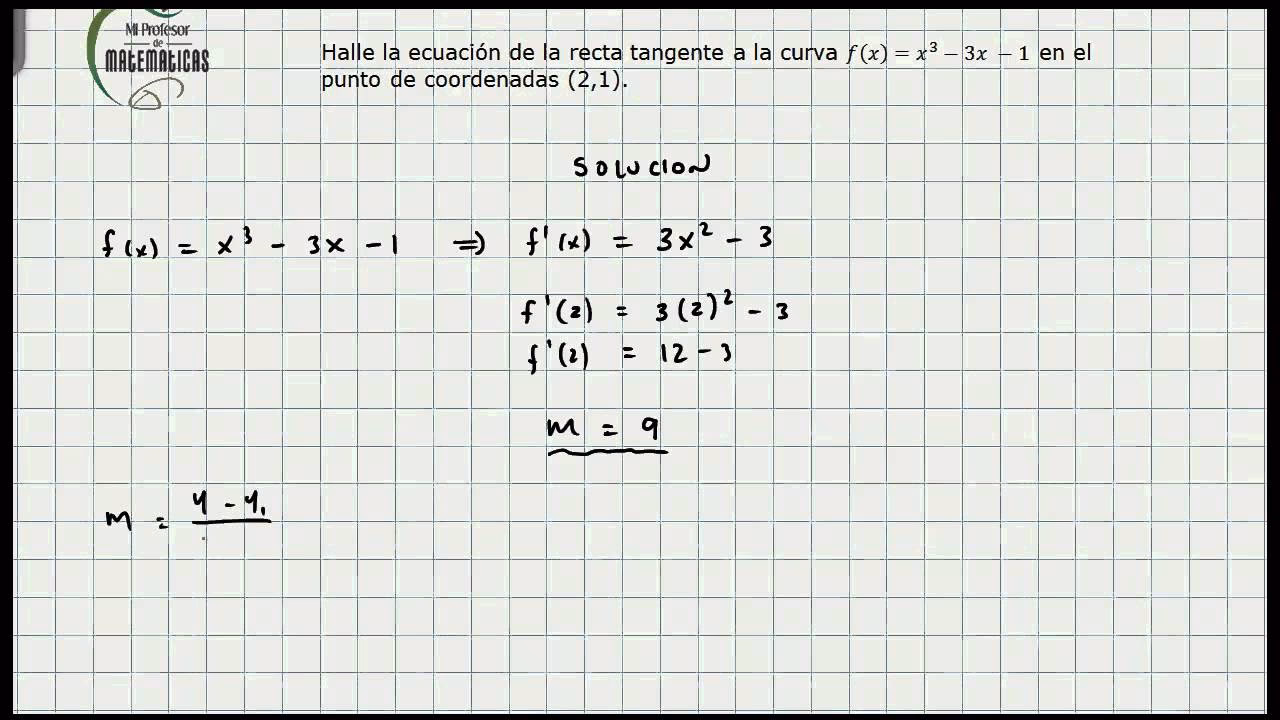 ¿Cómo sacar la ecuación del plano tangente?