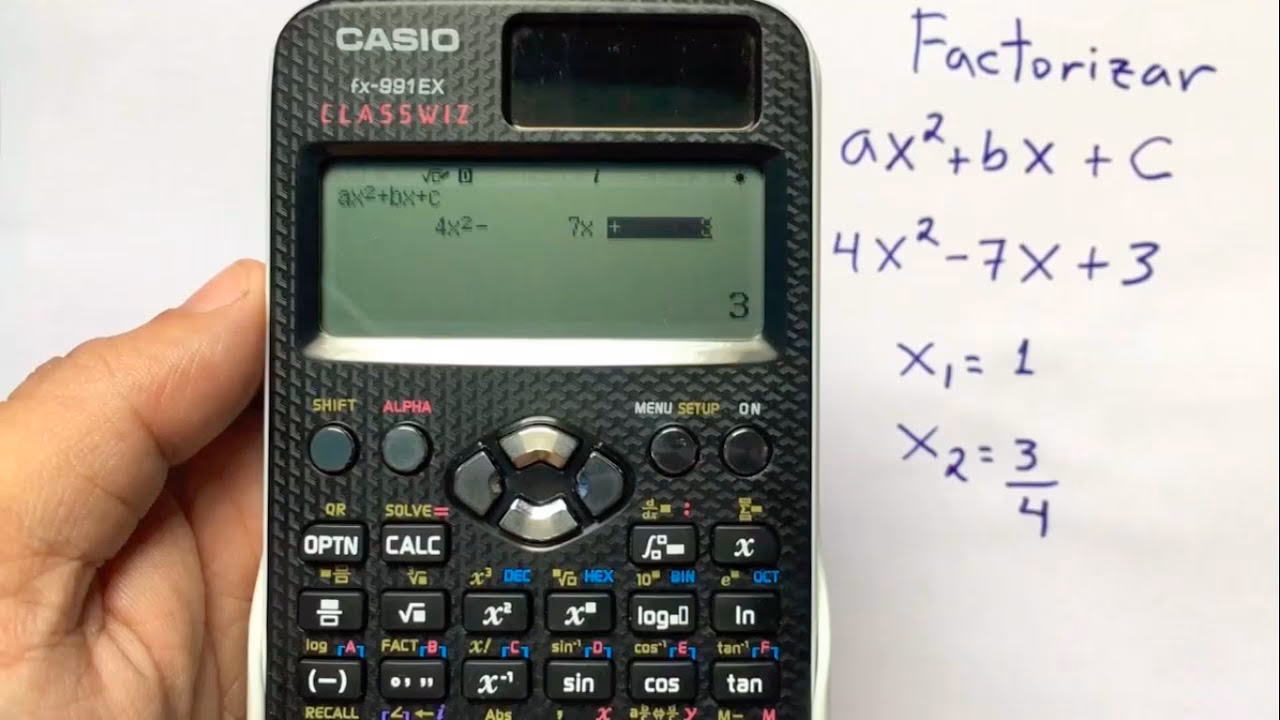 ¿Cómo sacar la factorización en una calculadora?