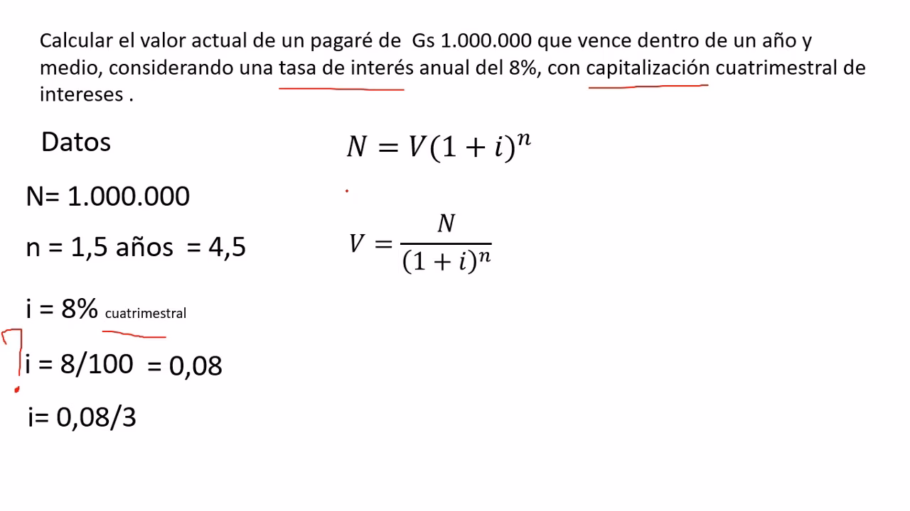 ¿Cómo se calcula el interés semestral?