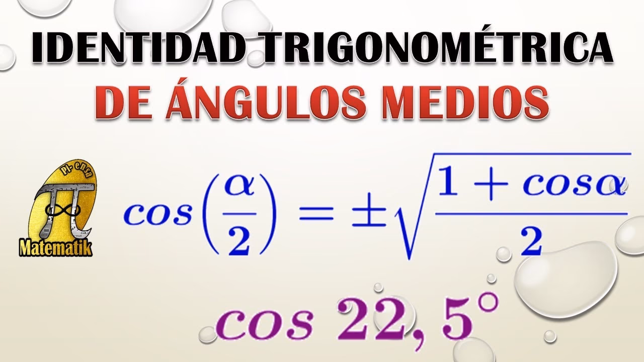 ¿Qué es el ángulo mitad y su fórmula?