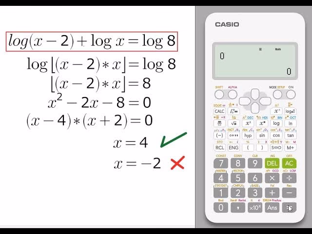 ¿Cómo calcular una ecuación logarítmica?