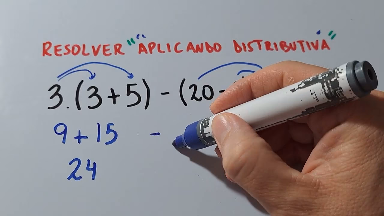 ¿Cómo hacer una operación de propiedad distributiva?