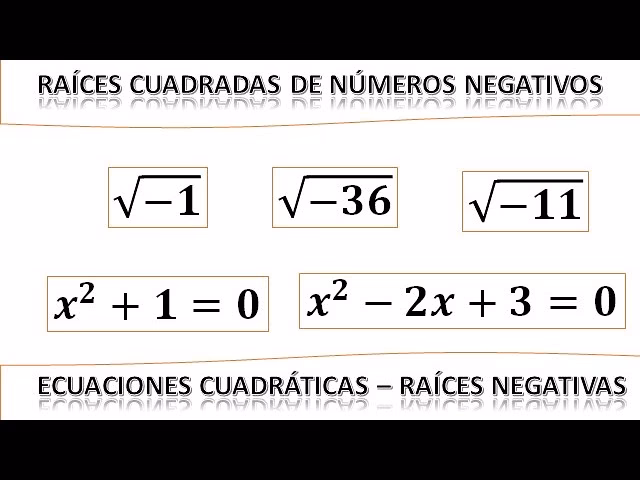 ¿Qué pasa si hay un signo negativo antes de la raíz?