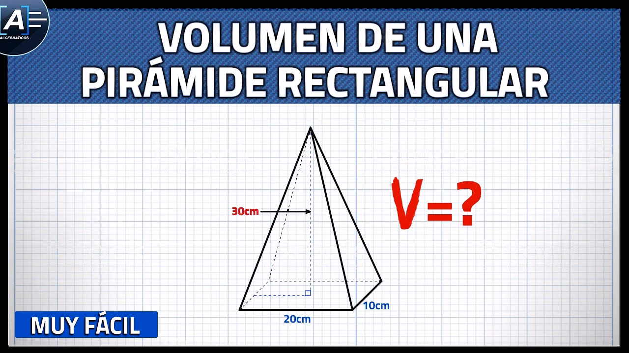 ¿Cómo se calcula la pirámide rectangular?