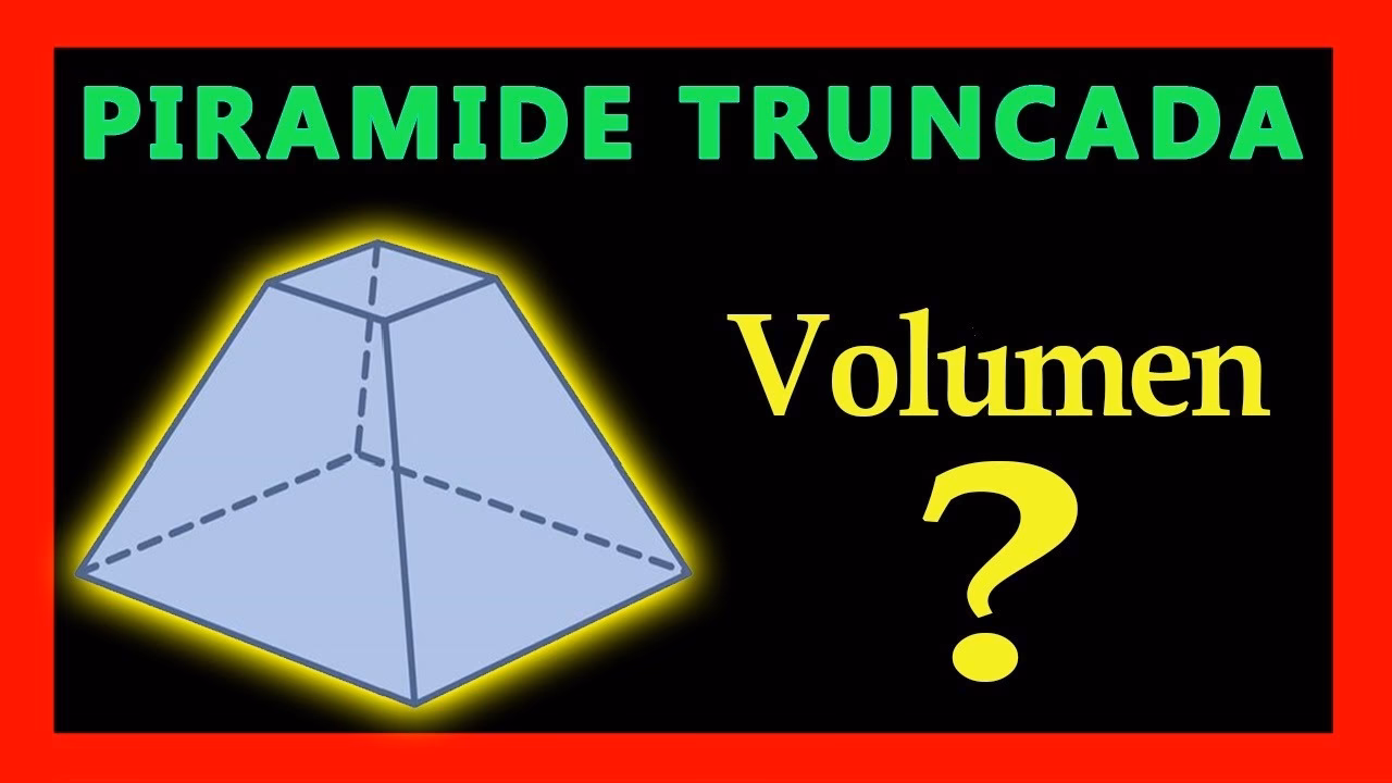 ¿Cómo se calcula el área de una pirámide truncada?