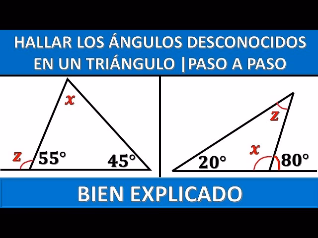 ¿Cómo encontrar los otros dos ángulos de un triángulo rectángulo?