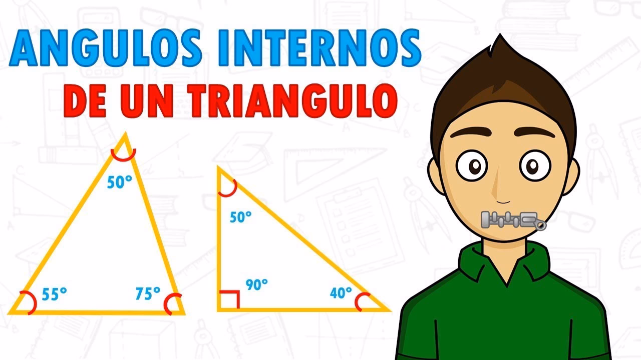 ¿Cuánto mide el total de los ángulos internos de un triángulo?