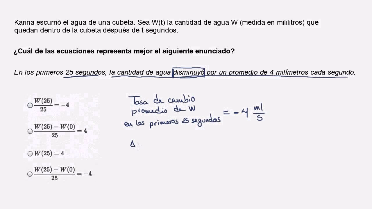 ¿Cómo se calcula la tasa de cambio en matemáticas?