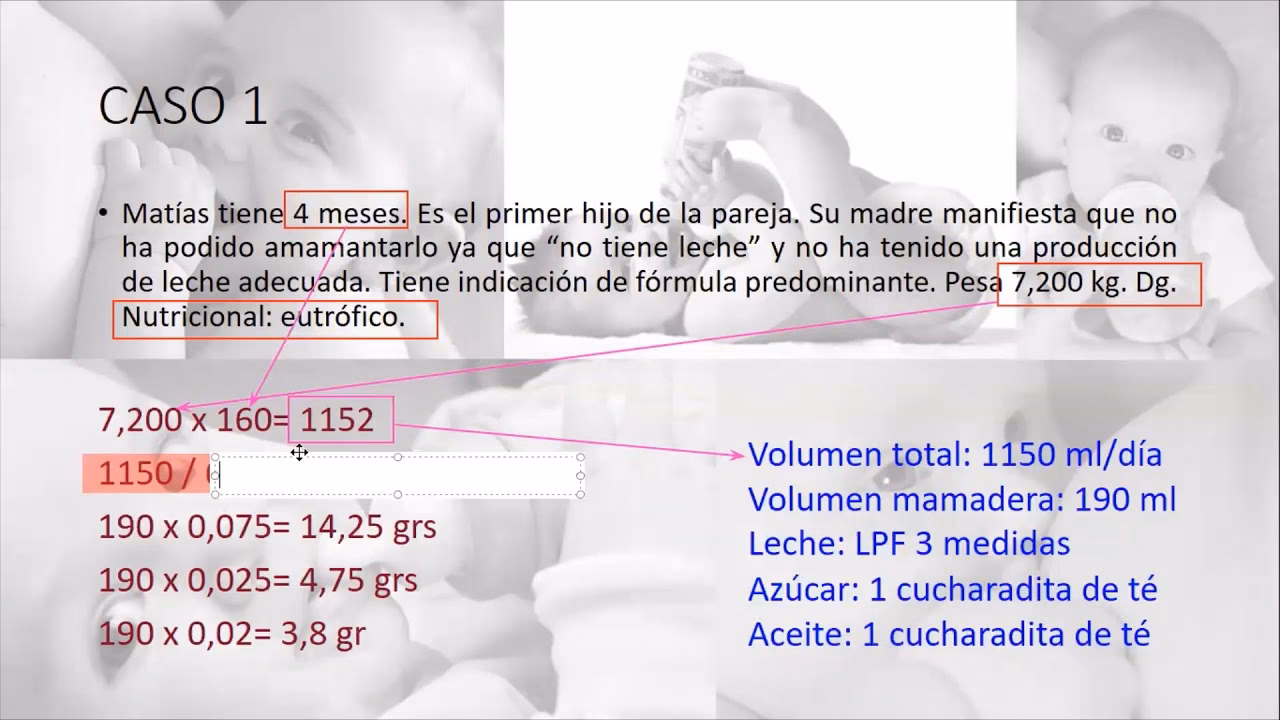 ¿Cuál es la fórmula para calcular el peso de un bebé?
