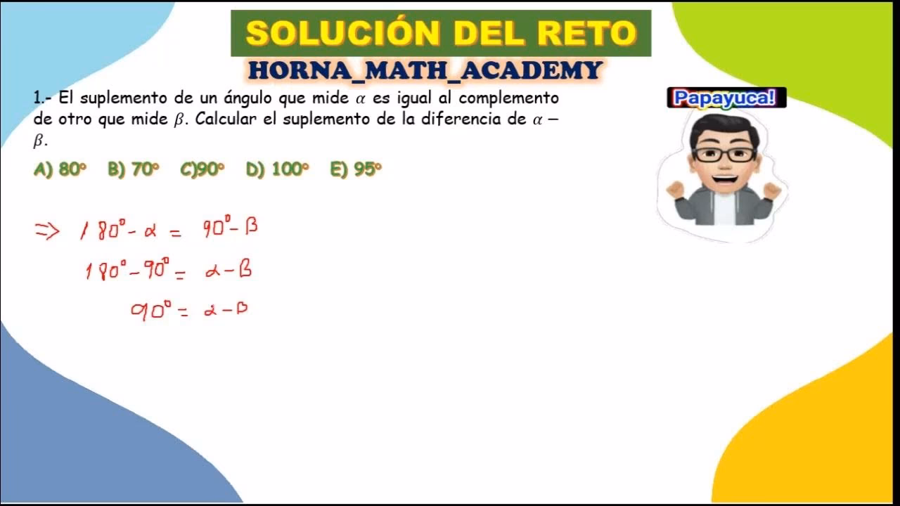 ¿Cómo sacar complementos de un ángulo?