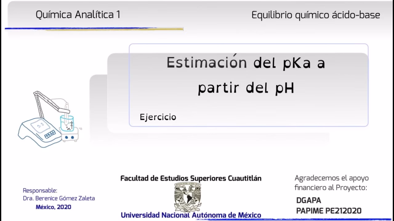 ¿Cómo se calcula el pH a partir de la PKA y la concentración?