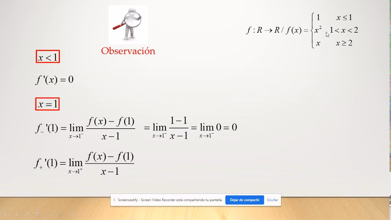 ¿Cuál es la derivada de una fracción?
