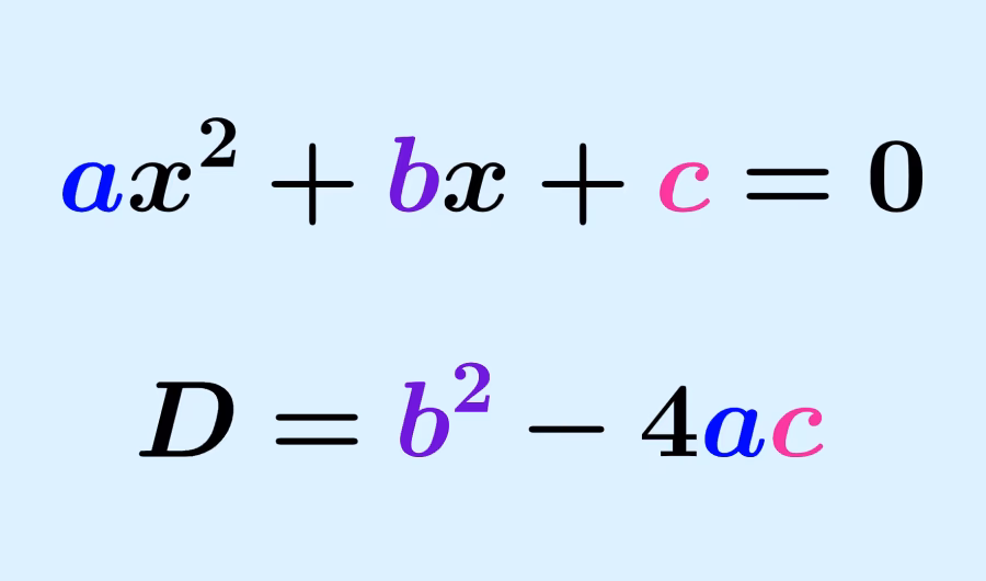 ¿Cómo se calcula el discriminante?