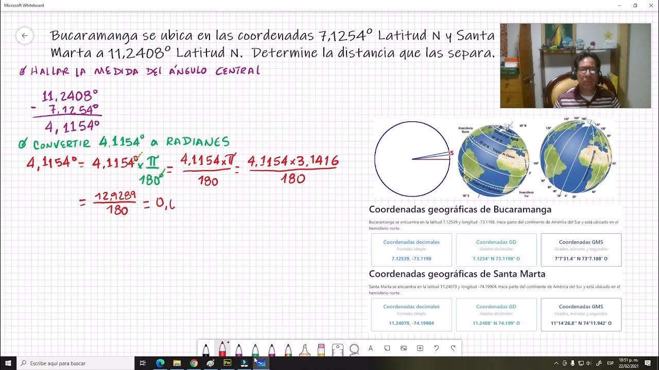 ¿Qué distancia hay entre latitud y longitud?