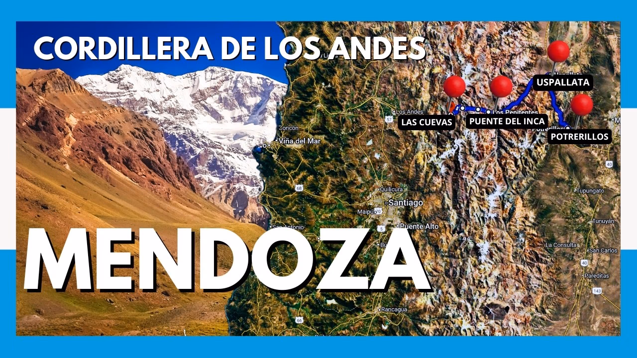 ¿Cuántos kilómetros hay de Mendoza al límite con Chile?