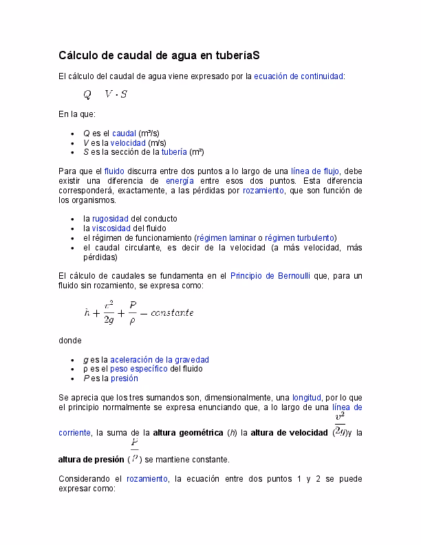 ¿Qué es el caudal circulante?