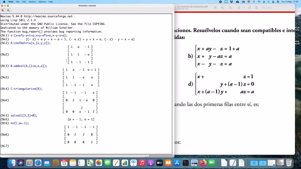 ¿Cómo determinar el rango de una matriz ampliada?