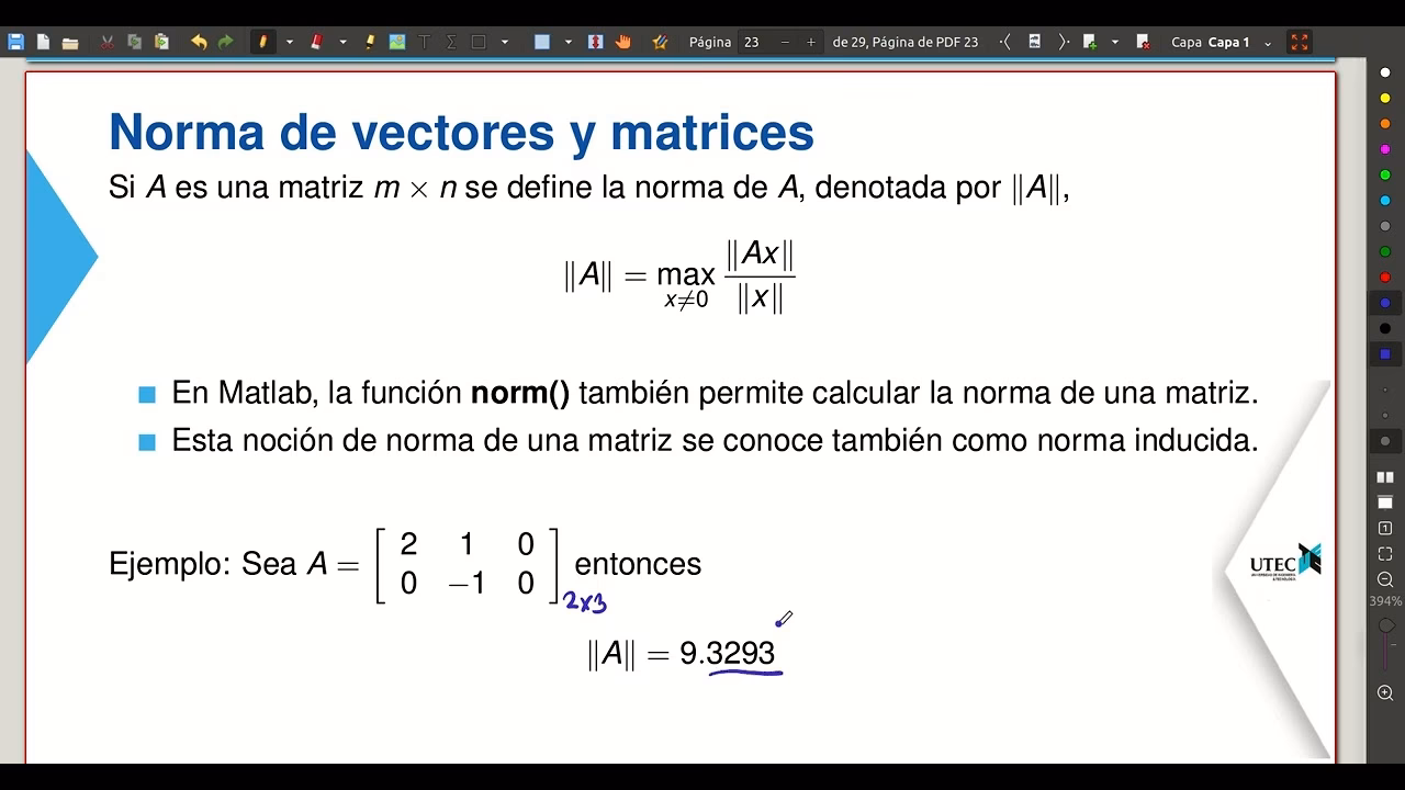 ¿Cómo se calcula el número de condición de una matriz?