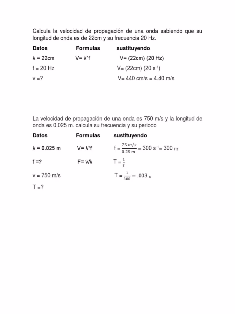 ¿Cómo convertir frecuencia a longitud de onda?