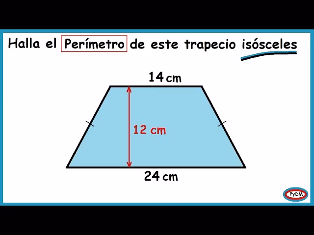 ¿Cómo medir un trapecio isósceles?