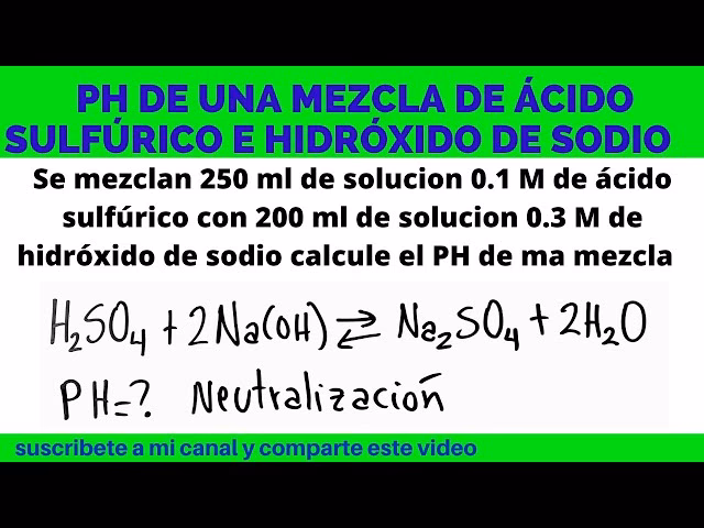 ¿Cuál es la fórmula de la neutralización?