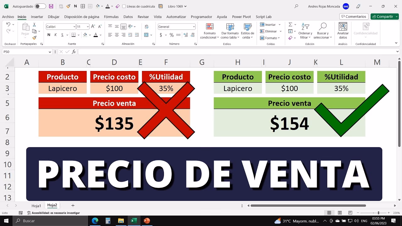 ¿Cómo sacar el porcentaje de mercadería?