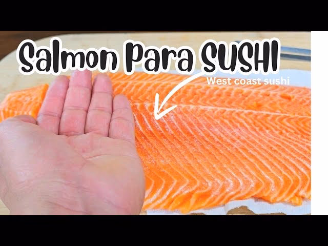 ¿Cuántos gramos de salmón por sushi?
