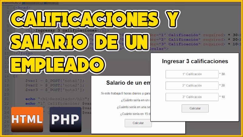 ¿Cómo calcular el salario en PHP?