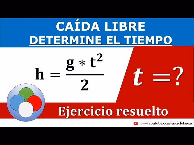 ¿Qué es el tiempo de caída y cómo se calcula?