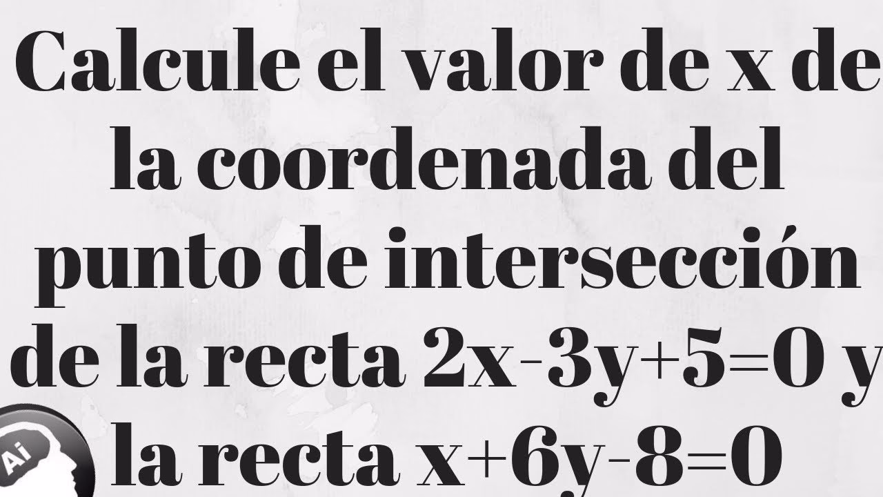 ¿Cómo sacar coordenadas a partir de una ecuación?